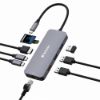 Picture of Verbatim USB-C Pro Multiport Hub 9 Ports,1 x HDMI, 1 x RJ45, 2 x USB-C 3.2 Gen2, 1 x USB-A 3.2 Gen2, 2 x USB-A 3.2 Gen1, 1 x SD card slot, 1 x microSD