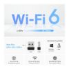 Picture of TP-Link Archer TX1U Nano AX300 Nano Wi-Fi 6 Wireless USB Adapter , 287 Mbps at 2.4 GHz ,  Internal Antennas, USB 2.0 , MU-MIMO, OFDMA