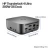 Picture of HP Dock G6 Thunderbolt 4 Ulltra Docking Station - 280W Power Delivery 4xDisplays 2xDP 1xHDMI 4xUSB-A 2xUSB-C 1xTB4 2.5GbE RJ45 for HP WS ~4J0G4AA