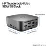 Picture of HP Dock G6 Thunderbolt 4 Ulltra Docking Station - 180W Power Delivery 4xDisplays 2xDP 1xHDMI 4xUSB-A 2xUSB-C 1xTB4 2.5GbE RJ45 for HP Notebook PC