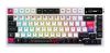 Picture of ASUS ROG AZOTH X SNOW SWITCH ROG NX V2 Mechanical Switches, Dye-sublimated, Semi-translucent keycaps, Metal top cover, gasket mount
