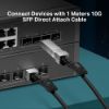 Picture of TP-Link TL-SM5220-1M 1 Meter 10G SFP+ Direct Attach Cable, Drives 10 Gigabit Ethernet, 10G SFP+ Connector on Both Sides (Replaces TXC432-CU1M)