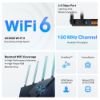 Picture of TP-Link Archer AX55 Pro AX3000 Dual-Band Wi-Fi 6 Router,  574 Mbps at 2.4 GHz + 2402 Mbps at 5 GHz  , 4× Antennas,1× 2.5 Gbps WAN/LAN Port + 1× Gigabi