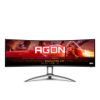 Picture of AOC 49' Curved 1800R, 5120X1440 DQHD, 32:9, Adaptive Sync, HDR 400,1ms, 165Hz ,3x HDMI,1x DP,USB-C , Speaker, HAS, KVM ultra wide monitor