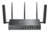 Picture of TP-Link ER706WP-4G Omada 4G+ Cat6 AX3000 Gigabit VPN Gateway with 4-Port PoE+, 574Mbps at 2.4 GHz + 2402 Mbps at 5 GHz (HE160) Wi-Fi Speed, 300 Mbps D