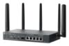 Picture of TP-Link ER706WP-4G Omada 4G+ Cat6 AX3000 Gigabit VPN Gateway with 4-Port PoE+, 574Mbps at 2.4 GHz + 2402 Mbps at 5 GHz (HE160) Wi-Fi Speed, 300 Mbps D