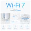 Picture of TP-Link Deco BE65(3-pack) BE11000 Whole Home Mesh Wi-Fi 7 System (WIFI7) , 574 Mbps at 2.4 GHz + 4320 Mbps at 5 GHz + 5760 Mbps at 6 GHz