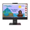 Picture of LENOVO ThinkVision T24D-4V 23.8'24' FHD IPS Monitor 1920x1080 16:9 Height Adjustable Tilt Swivel Pivot DP HDMI USB-C hub LAN Hub built-in Webcam Speak