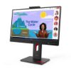 Picture of LENOVO ThinkVision T24D-4V 23.8'24' FHD IPS Monitor 1920x1080 16:9 Height Adjustable Tilt Swivel Pivot DP HDMI USB-C hub LAN Hub built-in Webcam Speak