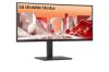 Picture of LG 34' UltraWide QHD Curved IPS Monitor with HDR10, sRGB 99%, USB-C PD 90W, RJ45, built-in speakers, and tilt/height/swivel adjustable stand