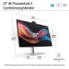 Picture of HP Series 7 Pro 727PM 27' 4K UHD Thunderbolt IPS Conferencing Monitor 3840x2160 16:9 5ms Height Adjust Tilt Swivel Pivot Webcam Speakers USB-C VESA