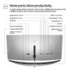 Picture of HP Series 7 Pro 734PM 34' Curved 3K WQHD Thunderbolt IPS Conferencing Monitor 3440x1440 21:9 5ms Height Adjust Tilt Swivel Pivot Webcam Speaker USB-C