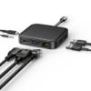 Picture of Targus HyperDrive USB4 Mobile Dock USB-C 100W PD Passthrough 8K@30Hz 4K@60Hz 1xDP1.4 1xHDMI2.1  2xUSB-A 1xUSB-C 1xUSB4 Black 2Y WTY