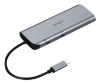 Picture of Targus Dual Video Mobile Dock with 140W EPR Pass-Thru USB-C 3.2 Ethernet 2xHDMI 2x USB-A 2xUSB-C Silver USB-C with 140W PD 3Y WTY
