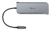 Picture of Targus Dual Video Mobile Dock with 140W EPR Pass-Thru USB-C 3.2 Ethernet 2xHDMI 2x USB-A 2xUSB-C Silver USB-C with 140W PD 3Y WTY