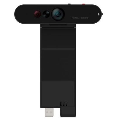 Picture of LENOVO ThinkVision MC60 Monitor Webcam 1080p IR & RGB dual webcam Microsoft Teams certified 65/78/90 °wide range FOV Smart Traffic Light Microphone