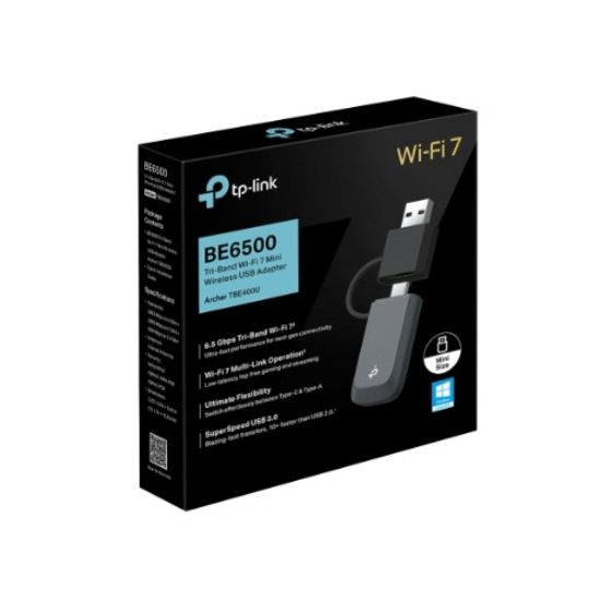 Picture of TP-Link Archer TBE400U BE6500 Tri-Band Wi-Fi 7 Mini Wireless USB Adapter