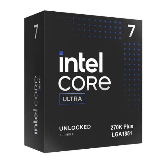 Picture of Intel Core Ultra 7 processor 270K Plus LGA1851 (36M Cache, up to 5.50 GHz)(15th Gen), Integrated Graphics  Please note: No CPU Cooler Included