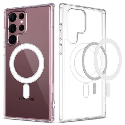 Picture of USP Samsung Galaxy S26 Ultra 5G (6.9') Magsafe Hard Crystal Clear Case - TPU Backplate, Rubberized Border , Scratch Resistant , 3 Years Warranty