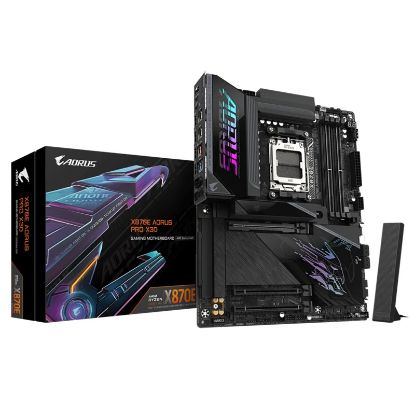 Picture of Gigabyte X870E AORUS PRO X3D AM5 DDR5 256GB USB4 Wi-Fi7 BT5.4 5GbE PCIe5 M.2 PCIe5/4 HDMI ALC1220 ATX 30.5×24.4cm