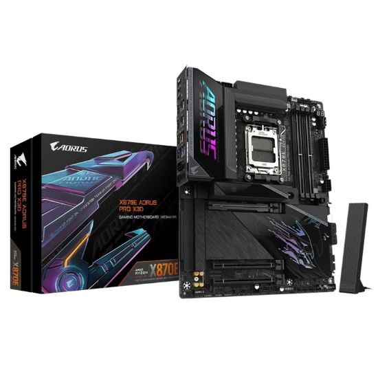 Picture of Gigabyte X870E AORUS PRO X3D AM5 DDR5 256GB USB4 Wi-Fi7 BT5.4 5GbE PCIe5 M.2 PCIe5/4 HDMI ALC1220 ATX 30.5×24.4cm