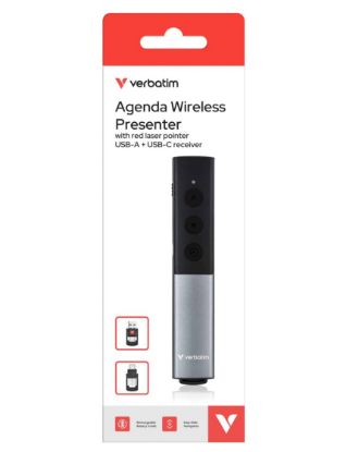Picture of Verbatim Agenda Wireless Presenter with Red Laser Pointer