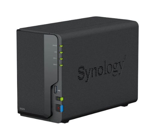 Picture of Synology DiskStation DS223 2-Bay 3.5' Diskless 1xGbE NAS (Tower) (HMB), Realtek RTD1619B quad-core 1.47Hz, 2GB RAM, 3xUSB3.2, 1 x 1GbE (RJ-45)