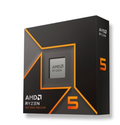 Picture of AMD Ryzen 5 9600X 6Cores/12Threads, 65 watts, Max Boost Clock 5.4 GHz, PCIE 5.0, 32MB Cache, Radeon™ Graphics, 2200 MHz Frequency