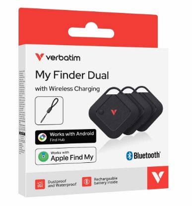 Picture of Verbatim My Finder Dual Channel Wireless Charging 3 Pack - Black