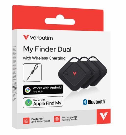 Picture of Verbatim My Finder Dual Channel Wireless Charging 3 Pack - Black