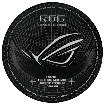 Picture of ASUS ROG Cosmic Mat II, floor mat, black, 87% rubber, 13% polyester, 117 cm length