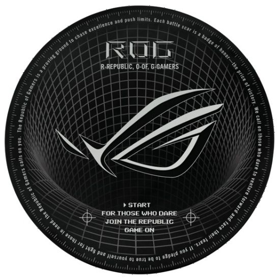 Picture of ASUS ROG Cosmic Mat II, floor mat, black, 87% rubber, 13% polyester, 117 cm length