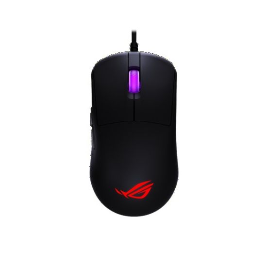 Picture of ASUS ROG Harpe Mini Core Gaming Mouse - Black, wired USB, ROG Micro Switch II, 1000Hz, RGB LED, AURA Sync, paracord cable