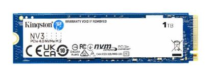 Picture of Kingston SNV3S NV3 1TB PCle 4.0x4 NVMe M.2 2280 SSD 6000/4000MB/s 3D HAND compaitible Notebook and SFF 5Y Limited