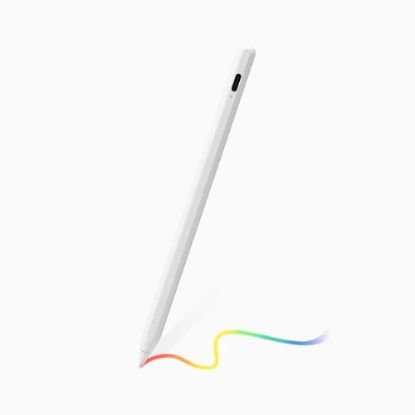Picture of USP Digital Active Stylus Pen for iOS & Android Touch Screens Devices - White(daspfiatcd), Magnetic Attachment ,Precise & Smooth, 6 Months Warranty
