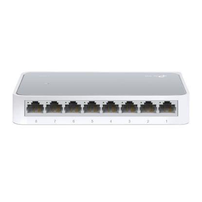Picture of TP-Link TL-SF1008D 8-port 10/100M Desktop Switch, 8 10/100M RJ45 ports, Plastic case, Supports Auto MDI/MDIX