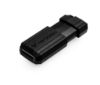 Picture of Verbatim Store'n'Go Pinstripe USB 2.0 Drive 16GB, Slim Retractable Design, 2 Years Limited Warranty (Black)