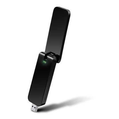Picture of TP-Link Archer T4U AC1300 Wireless Dual Band USB Adapter 2.4GHz (400Mbps) 5GHz (867Mbps) 1xUSB3 802.11ac Omni Directional Antenna WPS button USB Ext C