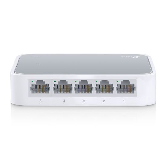 Picture of TP-Link TL-SF1005D 5-port 10/100M mini Desktop Switch, 5 10/100M RJ45 ports, Plastic case, Supports Auto MDI / MDIX