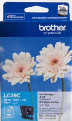 Picture of Brother LC-39C Cyan Ink Cartridge - DCP-J125/J315W/J515W MFC-J220/J265W/J410/J415W/J140W- up to 260 pages