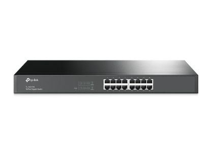 Picture of TP-Link TL-SG1016 16-Port Gigabit Rackmount Unmanaged Switch Energy-efficient Supports MAC 19-inch Rack-mountable Steel Case 32Gbps Switching Capacity