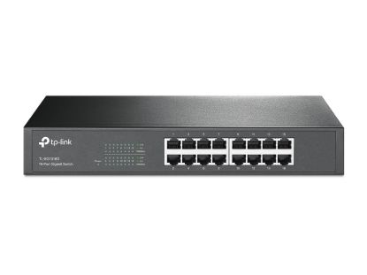 Picture of TP-Link TL-SG1016D 16-Port Gigabit Desktop/Rackmount Unmanaged Switch Energy-efficient Supports MAC Plug&play 32Gbps Switching Capacity
