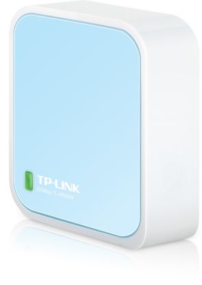Picture of TP-Link TL-WR802N N300 Wireless N Nano Router 2.4GHz 300Mbps 1x100Mbps LAN/WAN 1xMicro USB 802.11bgn Built-in Antenna Pocket Size Travel Router
