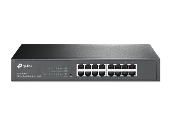 Picture of TP-Link TL-SG1016DE 16-Port Gigabit Easy Smart Switch Network Monitoring, Traffic Prioritization & VLAN Features Web-based User Interface