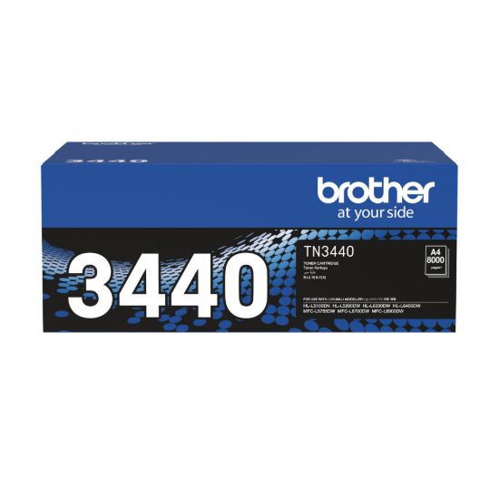 Picture of Brother TN-3440 Mono Laser Toner - High Yield- HL-L5100DN, L5200DW, L6200DW, L6400DW & MFC-L5755DW, L6700DW, L6900DW up to 8000 pages
