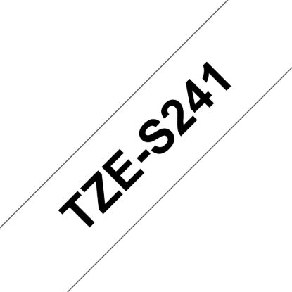 Picture of Brother 18MM Black White Tape Strong Adhesive TZE Tape
