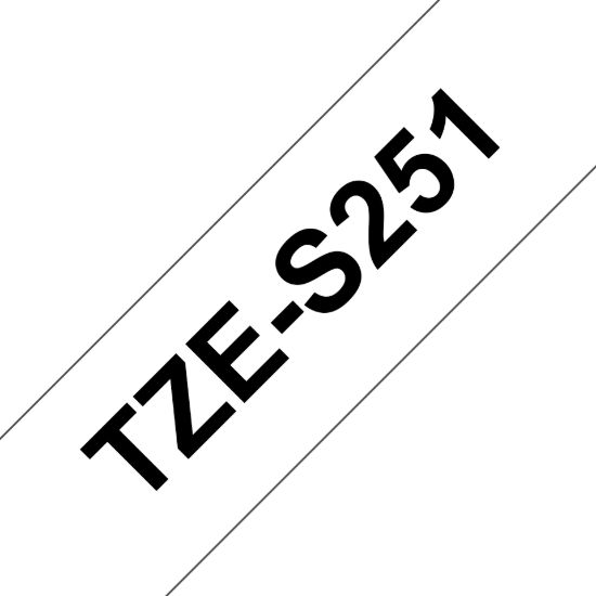 Picture of Brother 24MM Black White Tape Strong Adhesive TZE Tape