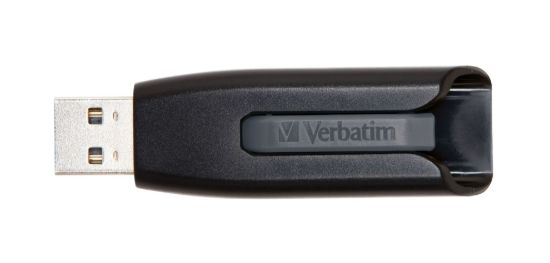 Picture of Verbatim 32GB V3 USB3.0 Grey Store'n'Go V3; Retractable USB Storage Drive Memory Stick