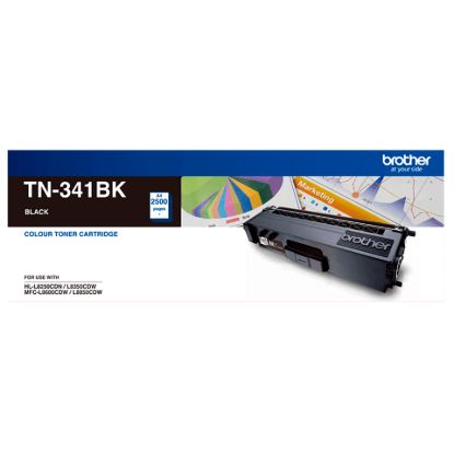 Picture of Brother TN-341BK Colour Laser-Standard Yield Black Toner to suit HL-L8250CDN/8350CDW MFC-L8600CDW/L8850CDW - 2500Pages