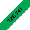 Picture of Brother 18mm Blk on Green Tape